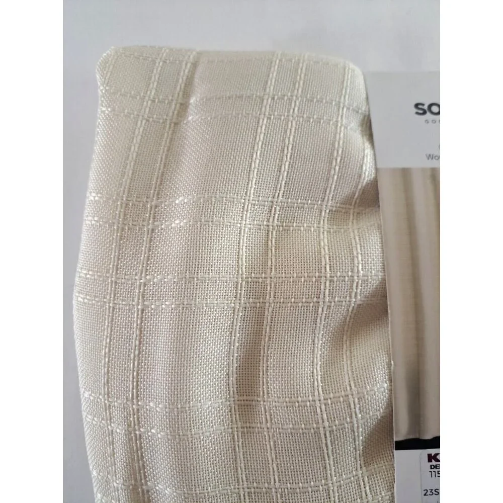 NEW Kohls Sonoma Shower Curtain Ivory Beige Woven Quinn Collection OEKO-TEX